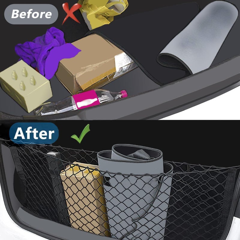 Leezhen Tailgate Trunk Cargo Net Compatible with 2018 2019 2020 2021 2022 2023 2024 2025 Toyota Camry - Image 4